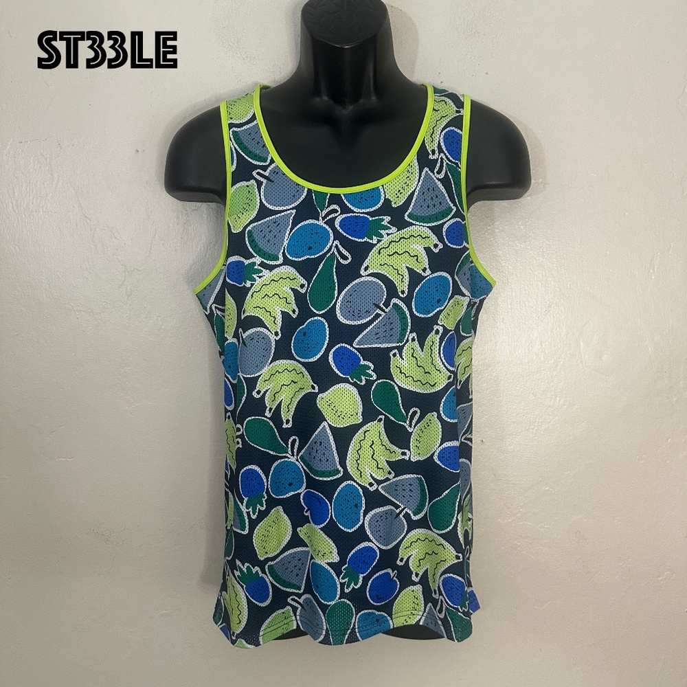 Steele Mesh Tank Top Small Gently worn 90% polyester/10% elastane pinpoint mesh